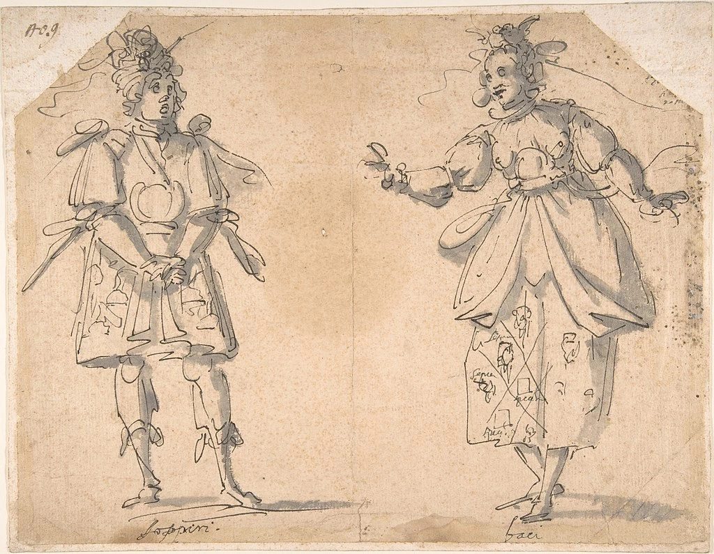 Giovanni Paggi - Due costumi di travestimento o balletto, Metropolitan Museum of Art di New York